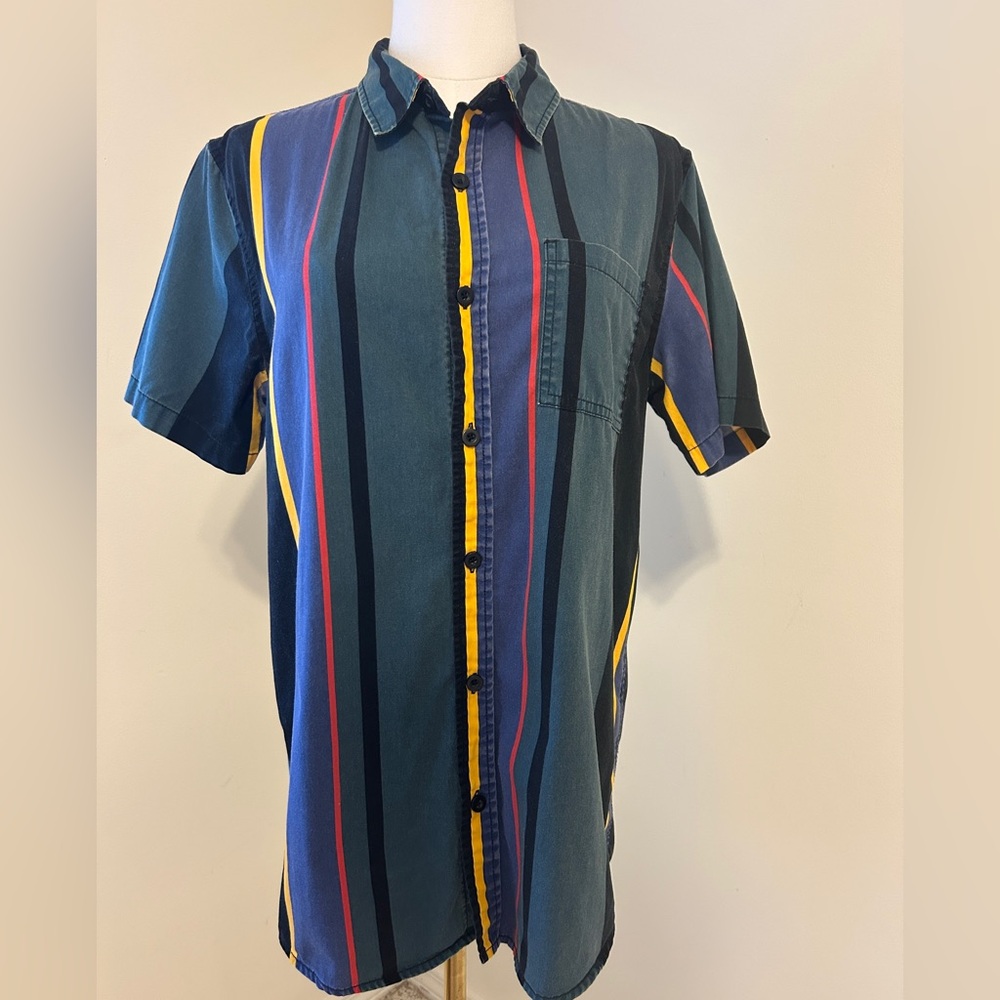 PacSun Multicolor Striped Button Down Shirt